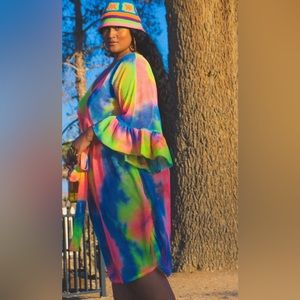 NWOT Rainbow Sherbet Dress